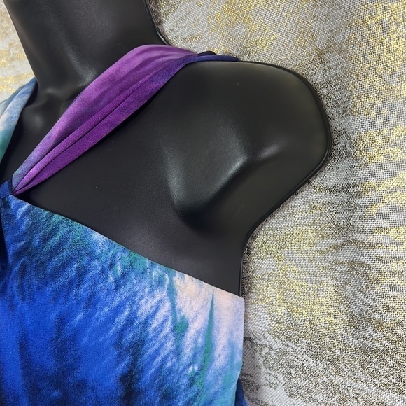 B.Wear Too Women’s Blue/Purple Tie Dye Maxi Dress Size M - Picture 5 of 13